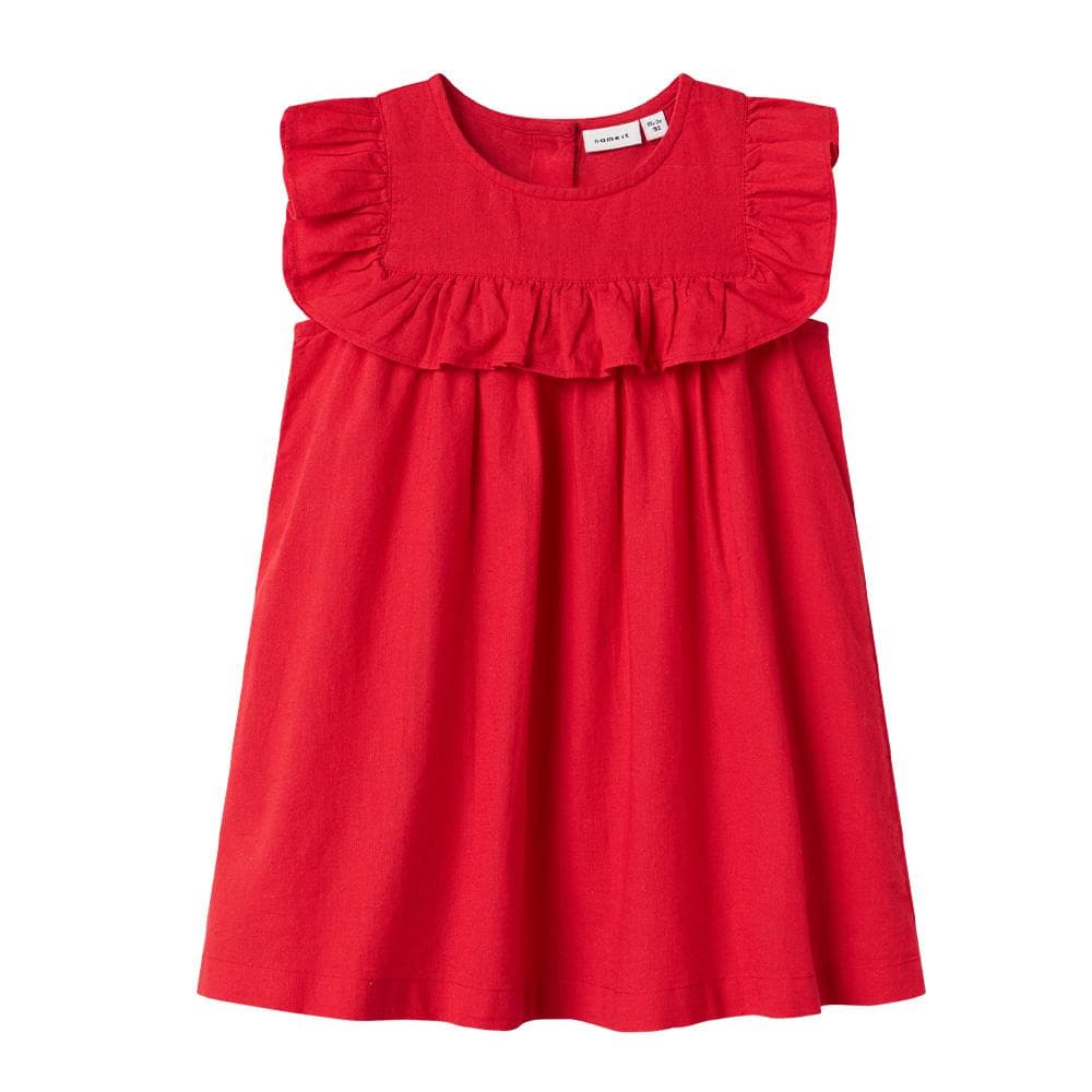 Robe Rouge Fille Name it Alinnen 1