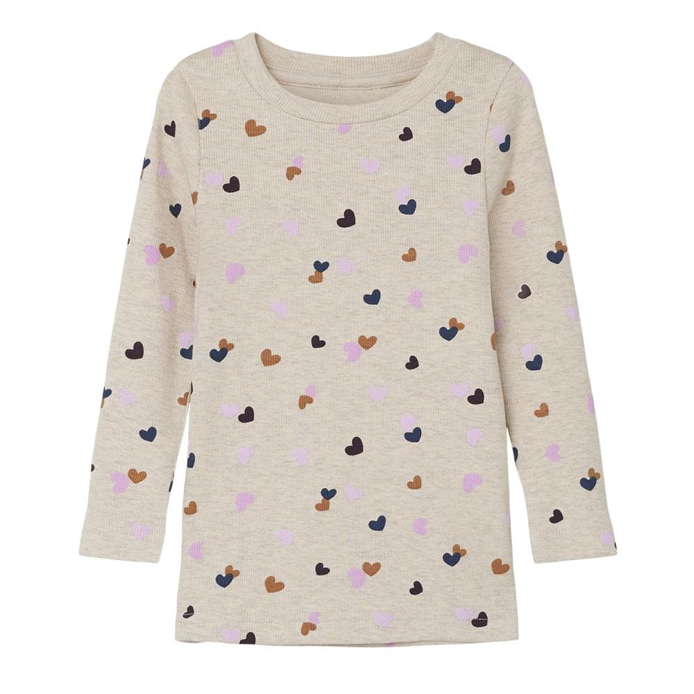 T-shirt Manches Longues Beige Fille Name it Fucky 1