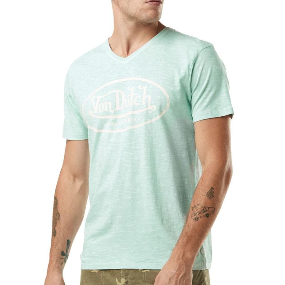 T-shirt Bleu Clair Homme Von Dutch TYRON 1