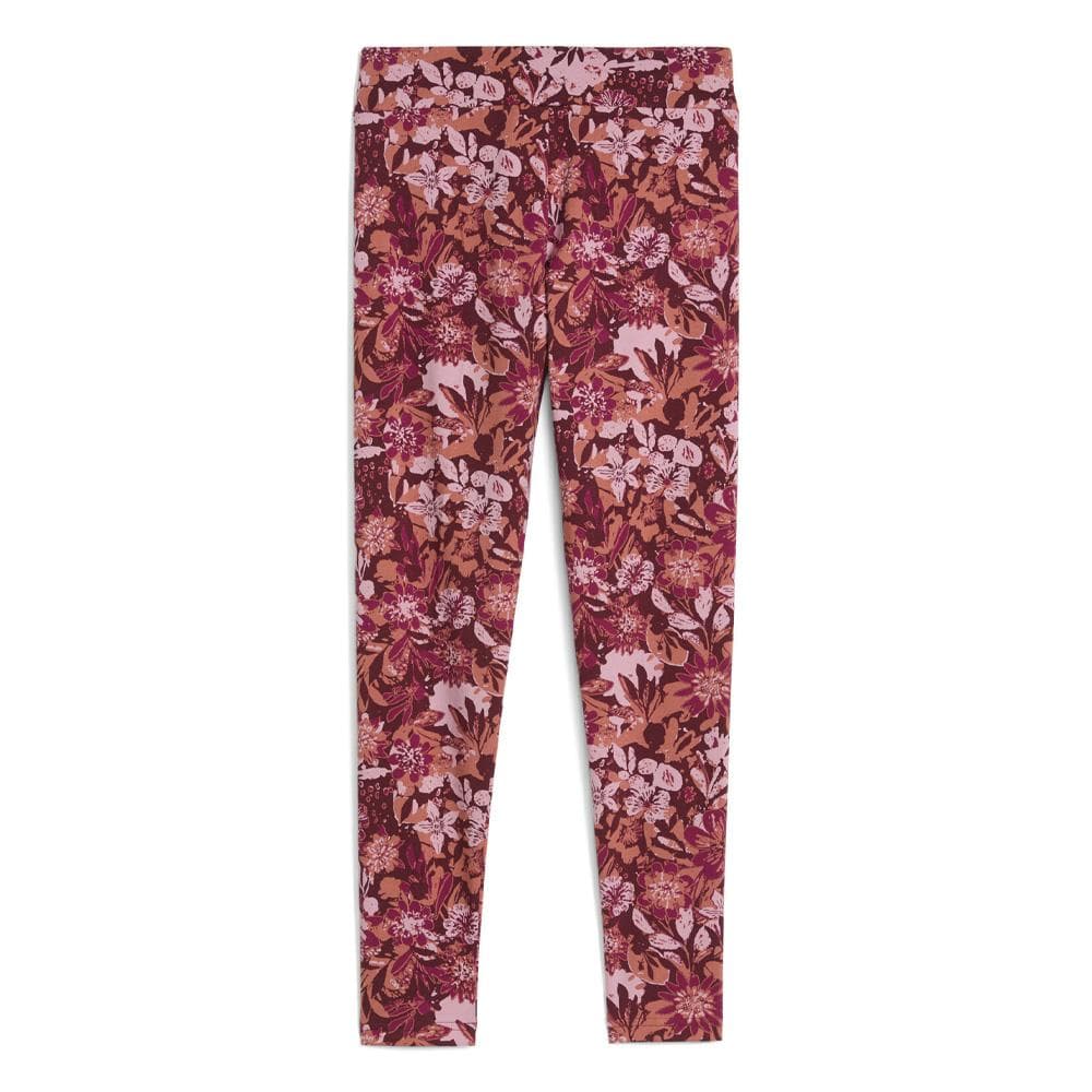 Legging à fleurs Rouge Fille Puma Ess Nature 2.0 Aop 2
