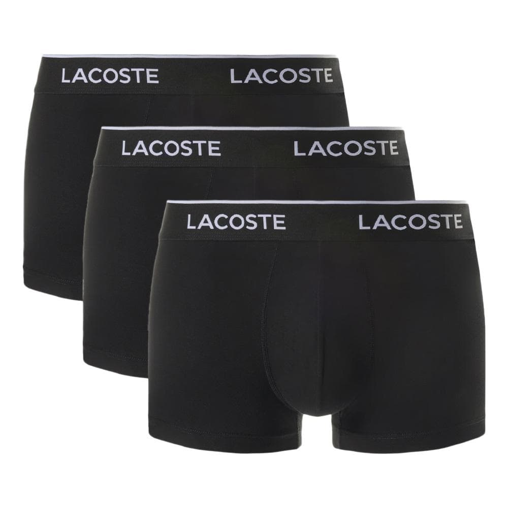 x3 Boxers Noires Homme Lacoste 5H1300 3