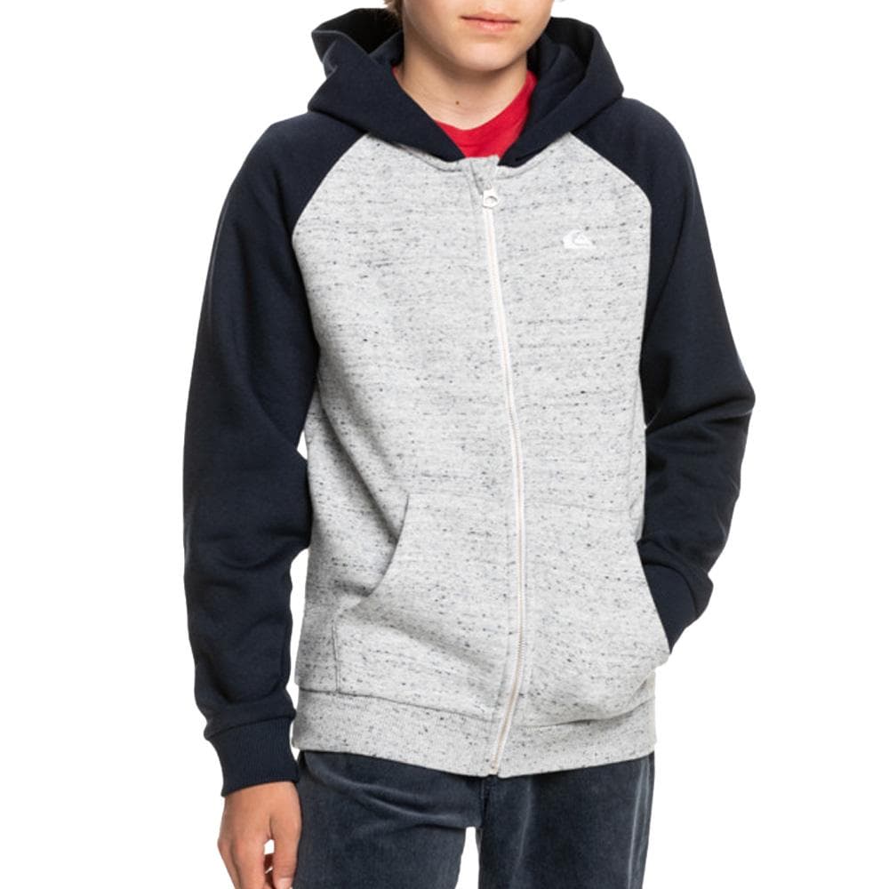 Sweat Zippé Gris/Noir Homme Quiksilver Easydzipyth 1