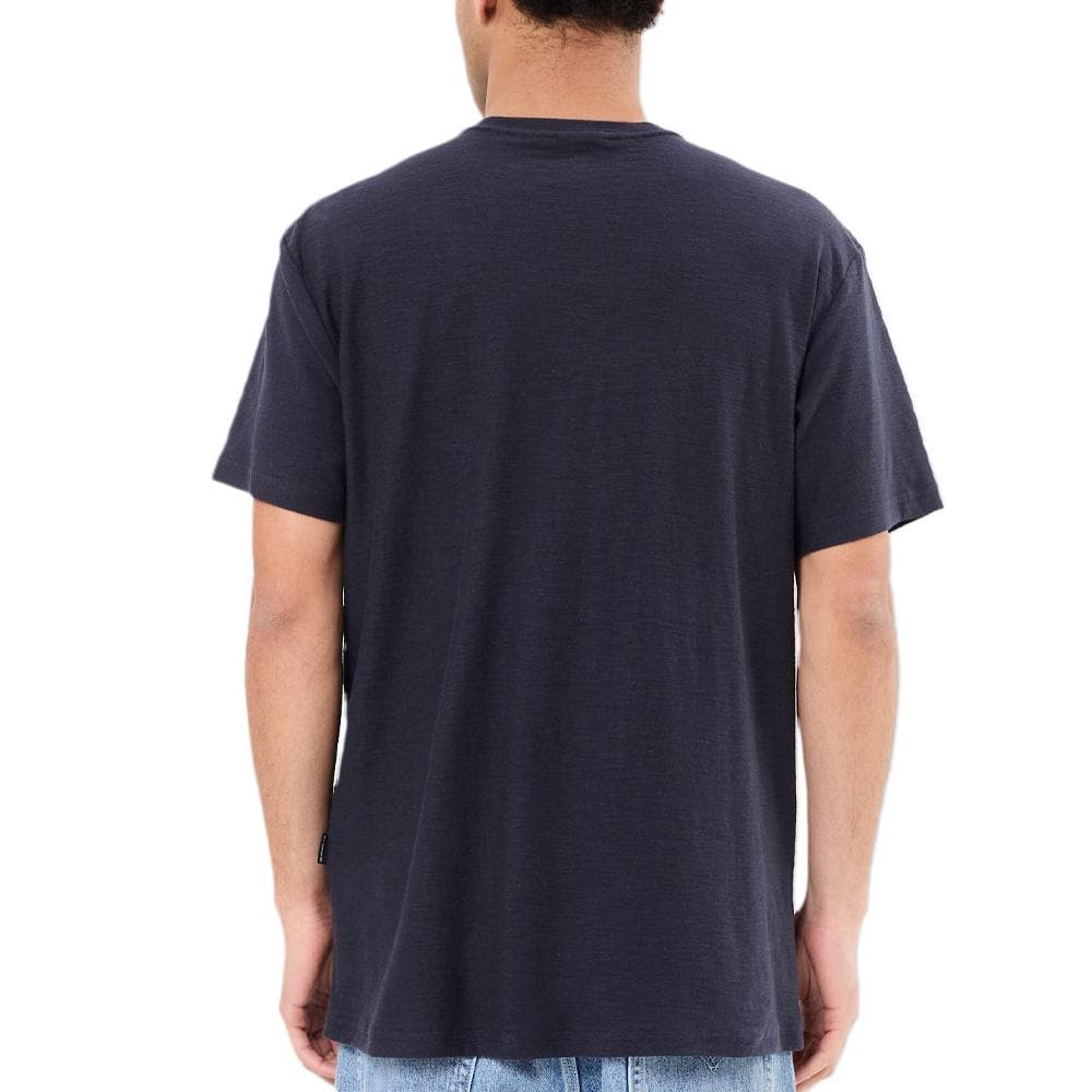 T-Shirt Marine Homme Quiksilver Slub roundneck 2