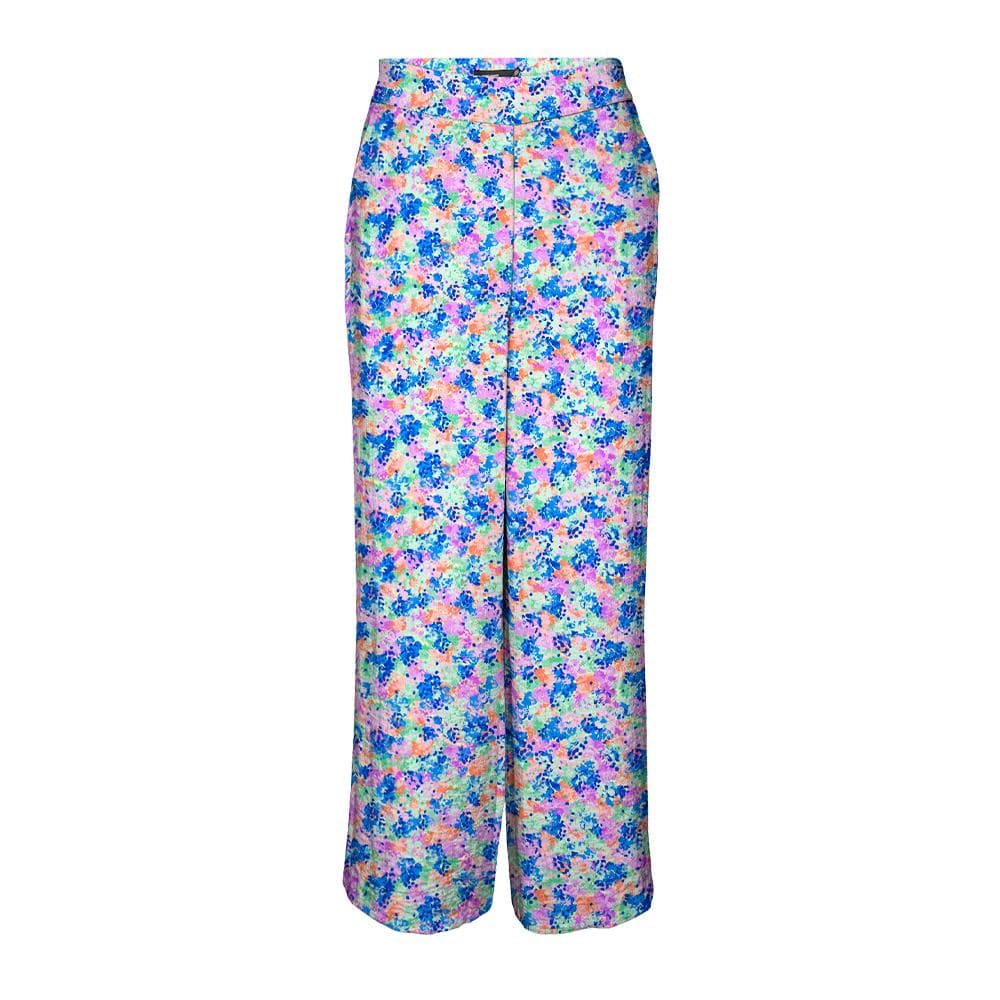 Pantalon fluide Bleu/Jaune/Orange Femme Vero Moda Lucy 2