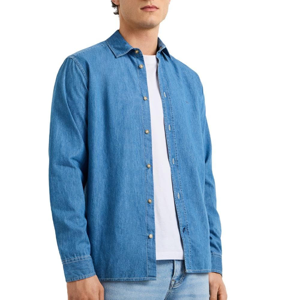 Chemise Bleu Clair Homme Pepe jeans Abel 1
