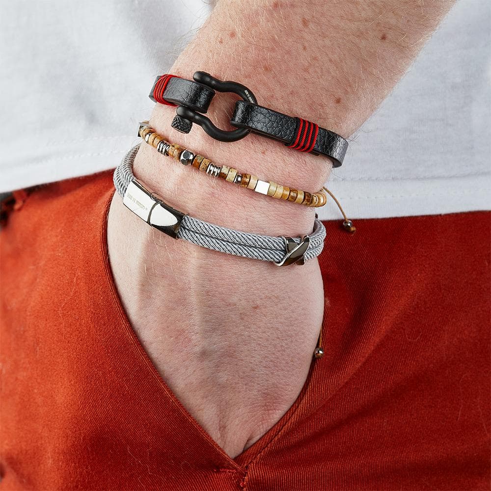 Bracelet Marrons/Acier Homme Geographical Norway 315019 2