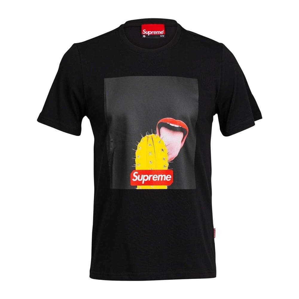 T-shirts Bleu Homme Supreme Grip Cactus 1