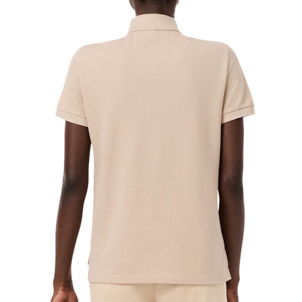 Polo Beige Femme Lacoste Regular Fit 2