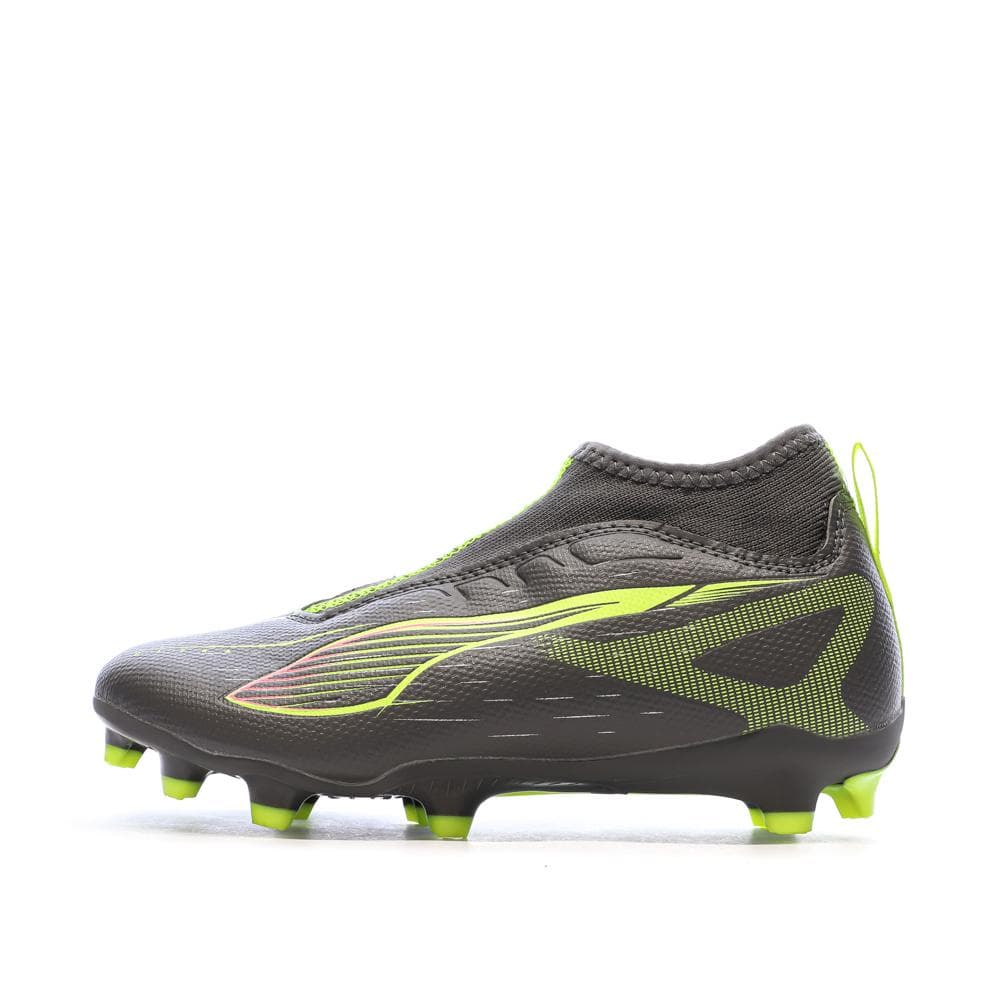 Chaussures de football Grises/Jaunes Garçon Puma Ultra 5 1
