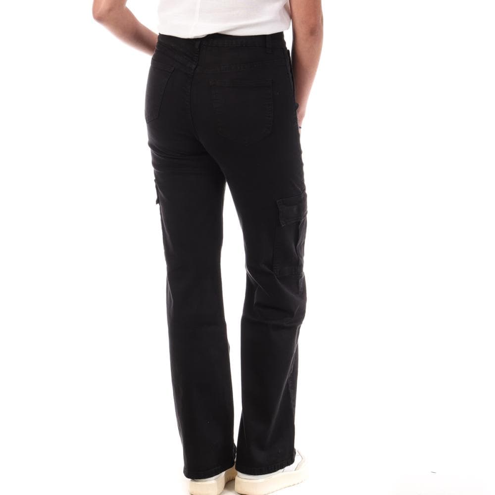 Pantalon Cargo Noir Femme My Tinas Cargo Wide Leg 2