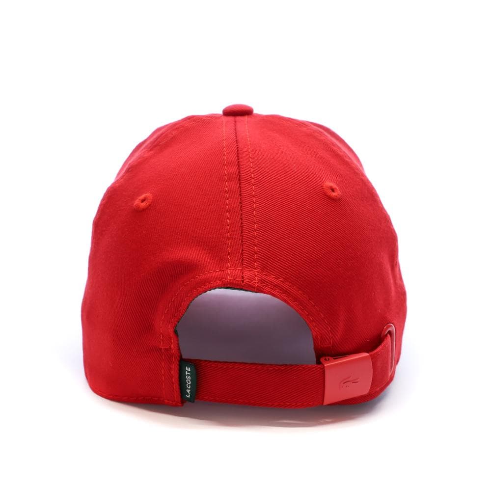 Casquette Rouge Mixte Lacoste Twill Big Croch 3