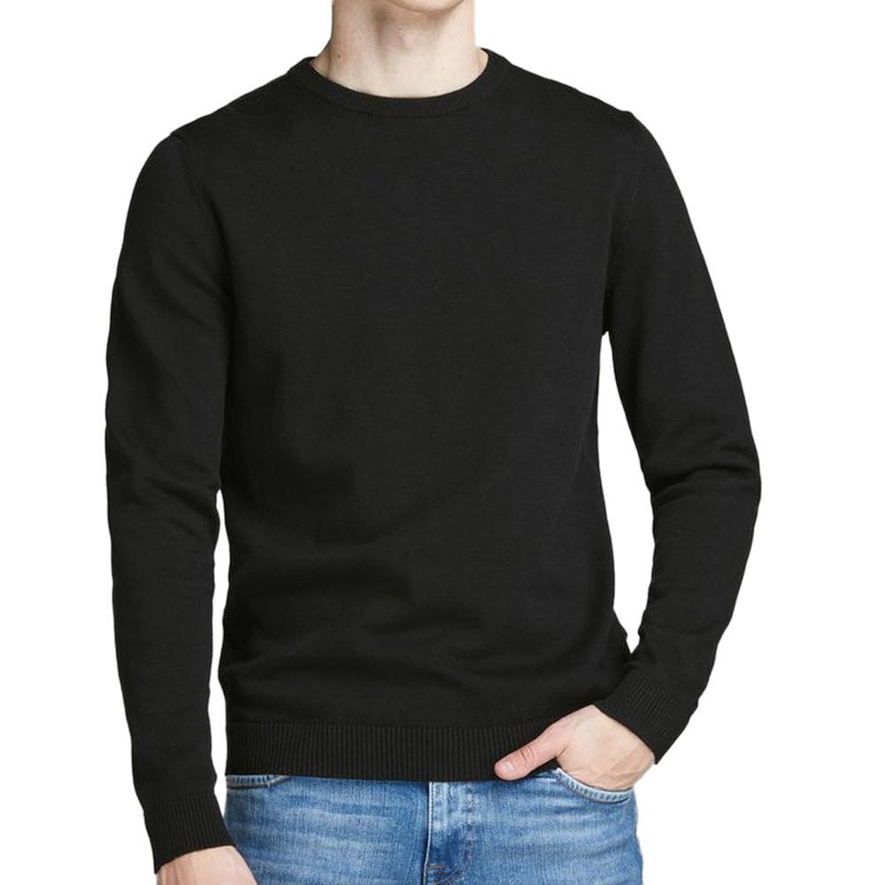 Pull Noir Homme Jack & Jones Basic Knit 1
