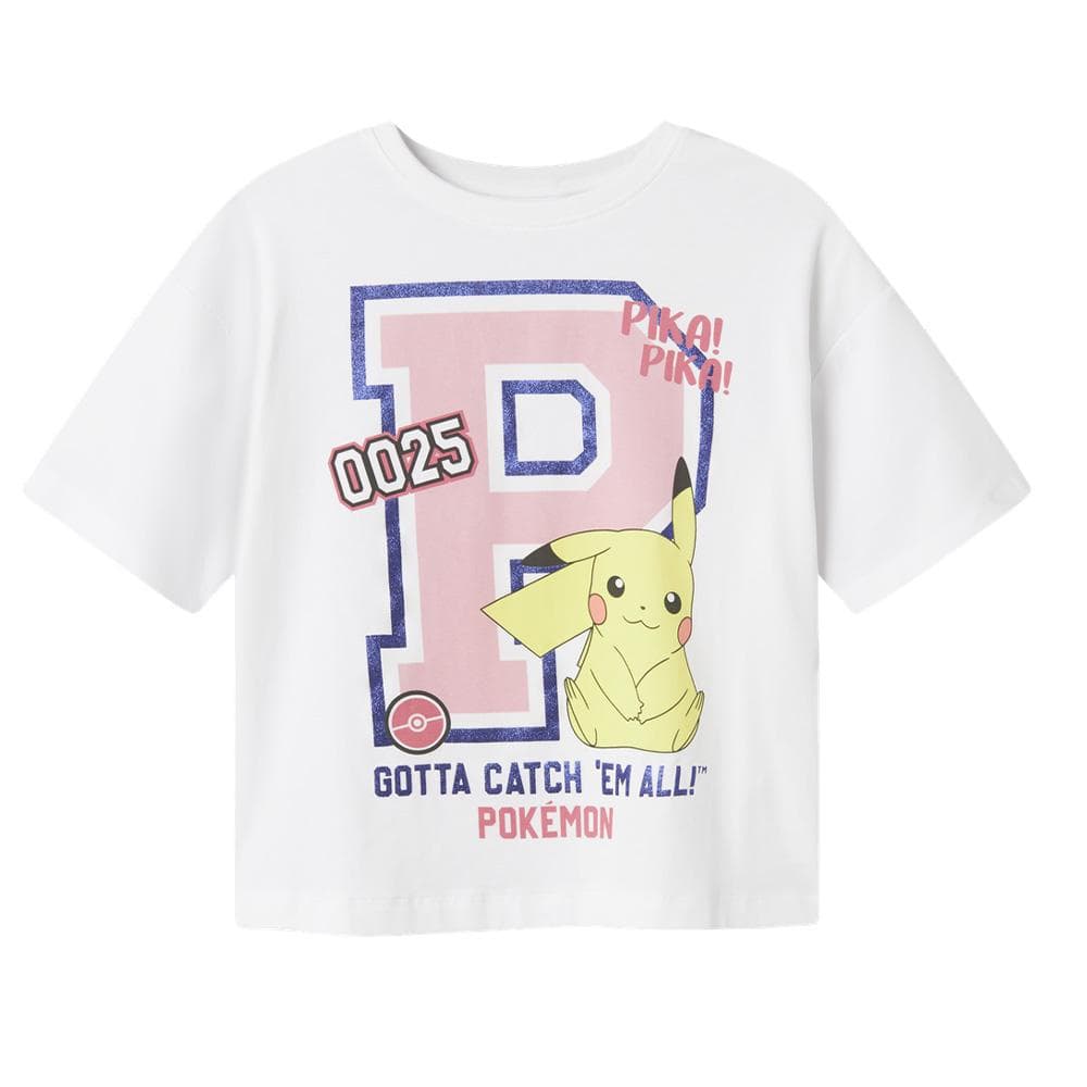 T-Shirt Blanc Fille Name it Fjixa 2