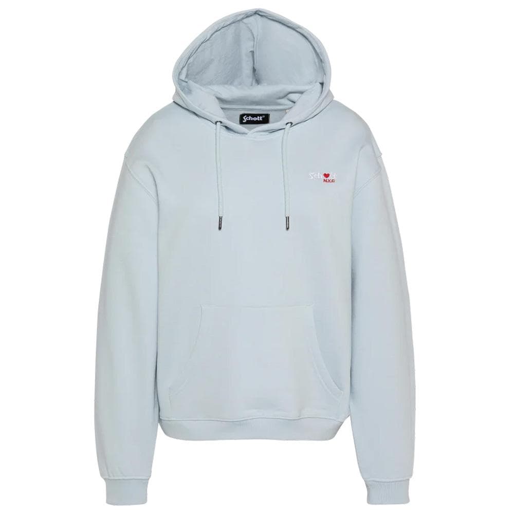 Sweat Bleu Clair Femme Schott SWHBRODEDW 1