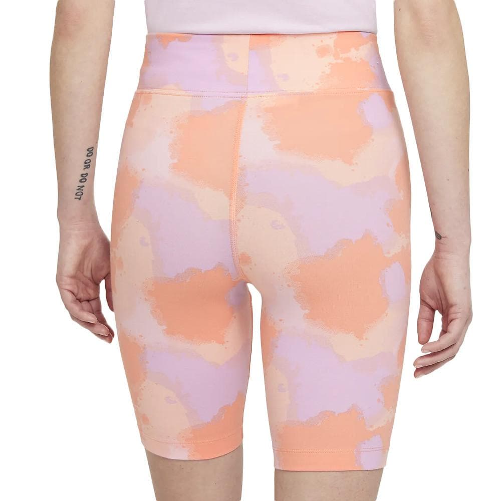 Short Cycliste Orange/Mauve Camouflage Femme Nike 2