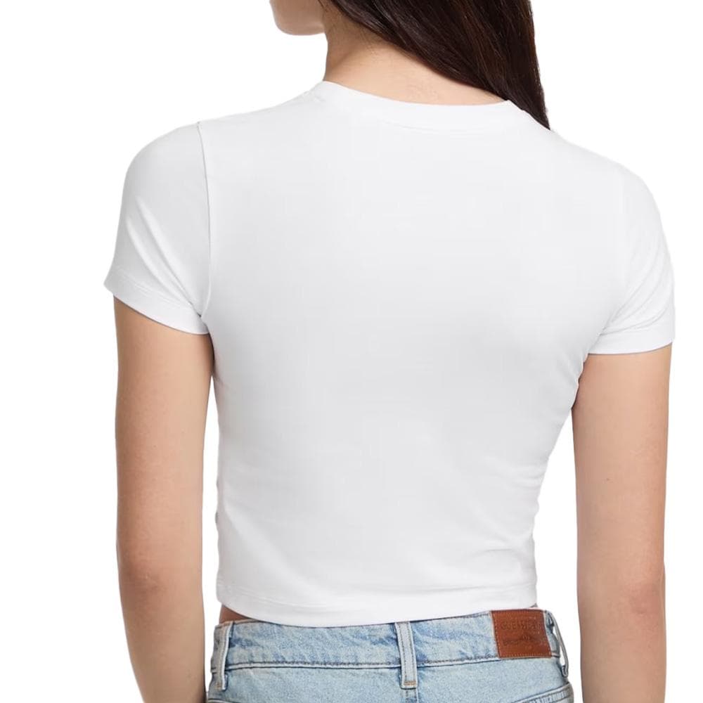 T-shirt Blanc Femme Guess Baby Emb St 2