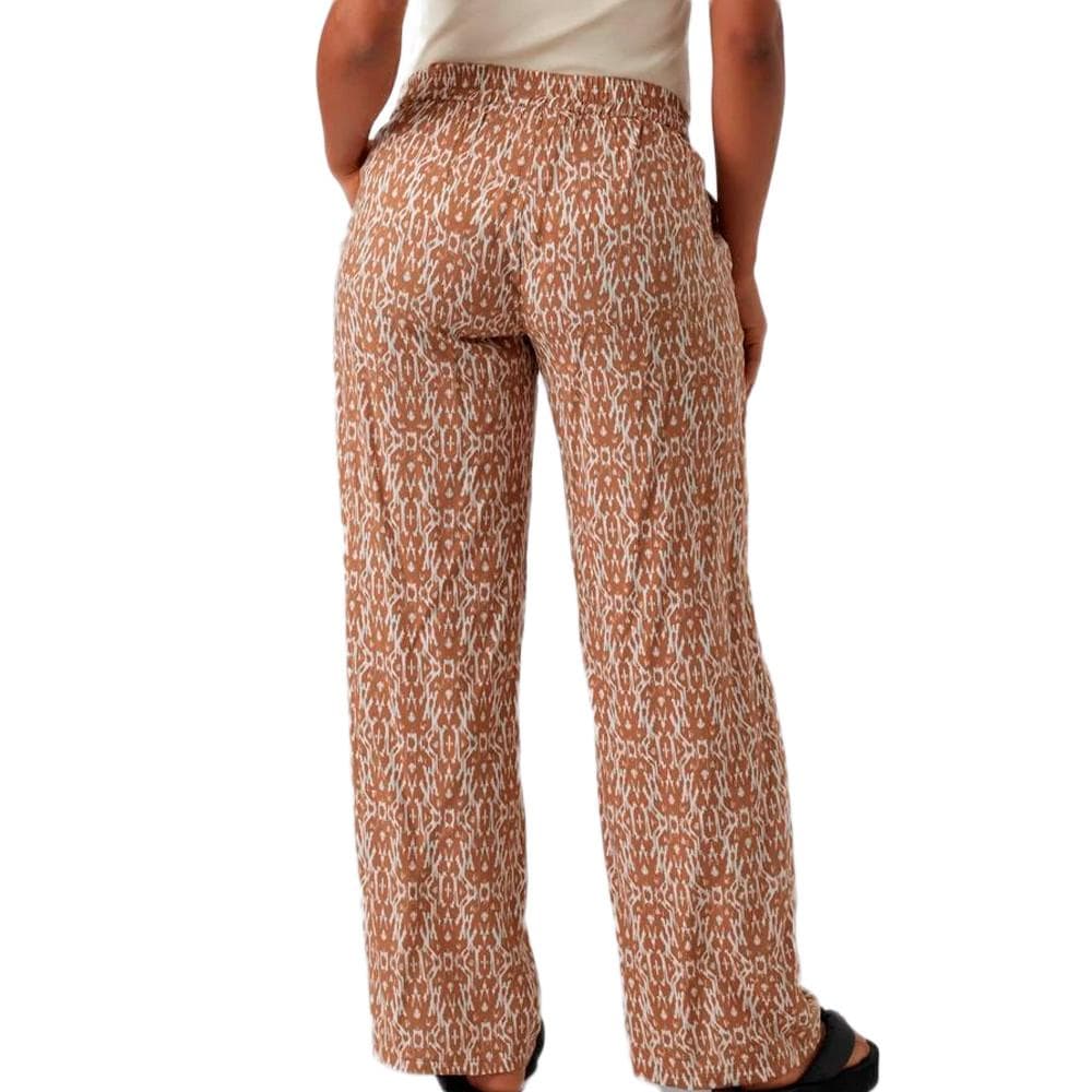 Pantalon Blanc/Marron Femme Mamalicious Rita 2