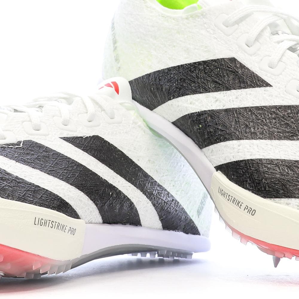 Chaussures d'athlétismes Blanches/Noires homme Adidas Adizero Prime 7