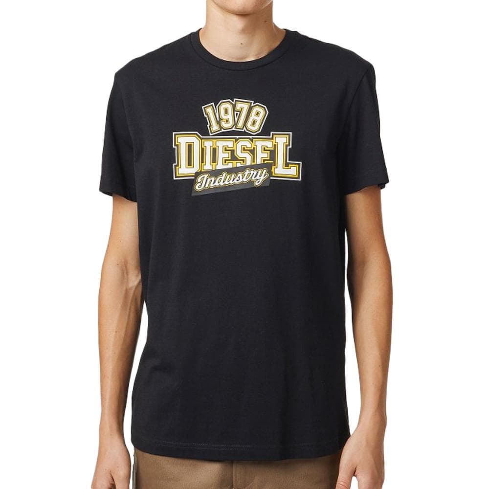 T-shirt Noir Homme Diesel Diegos A03365 1