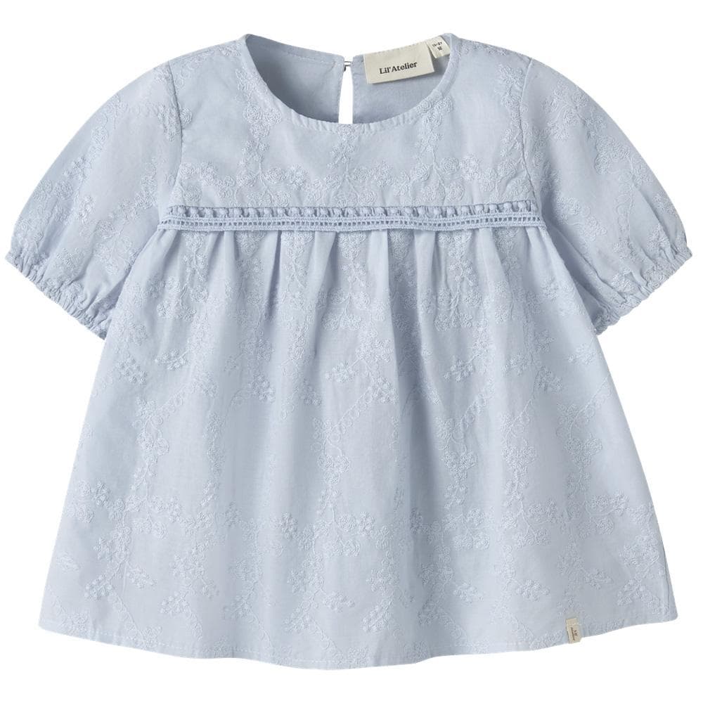 Blouse Bleu Fille Lil' Atelier Jiva Loose 1