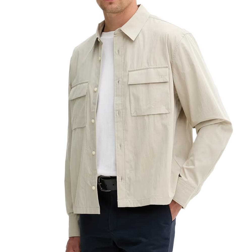 Chemise Beige Homme Calvin Klein Jeans Nylon 1