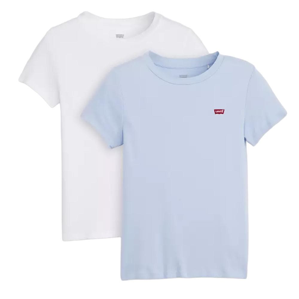 Lot de 2 T-shirts Blanc/Bleu Femme Levi's 2pack Essential 1
