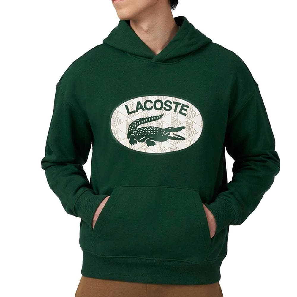 Sweat à Capuche Vert Homme Lacoste SH0067 1