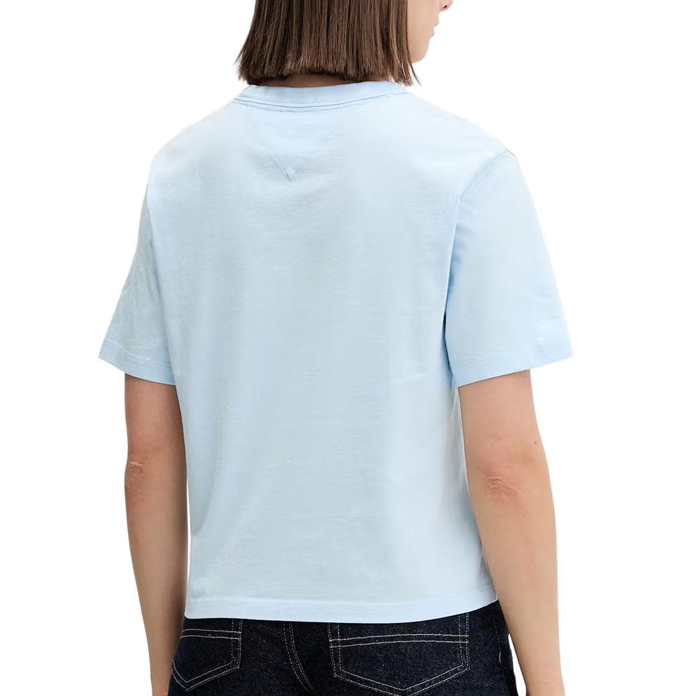 T-Shirt Bleu Femme Tommy Hilfiger Badge1 2