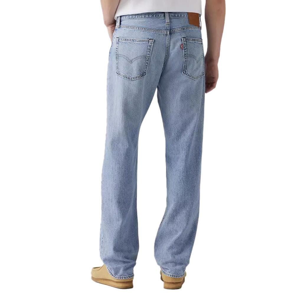 Jean 555 Bleu Délavé Homme Levi's Relaxed Straight 000LO 2