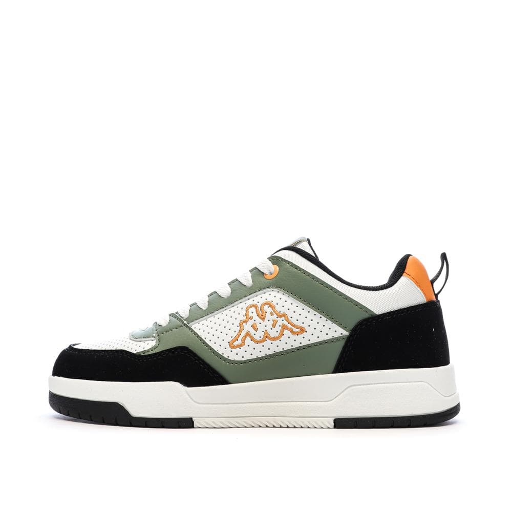 Baskets Blanc/Vertes/Noires Garçon Kappa Logo Manis 1