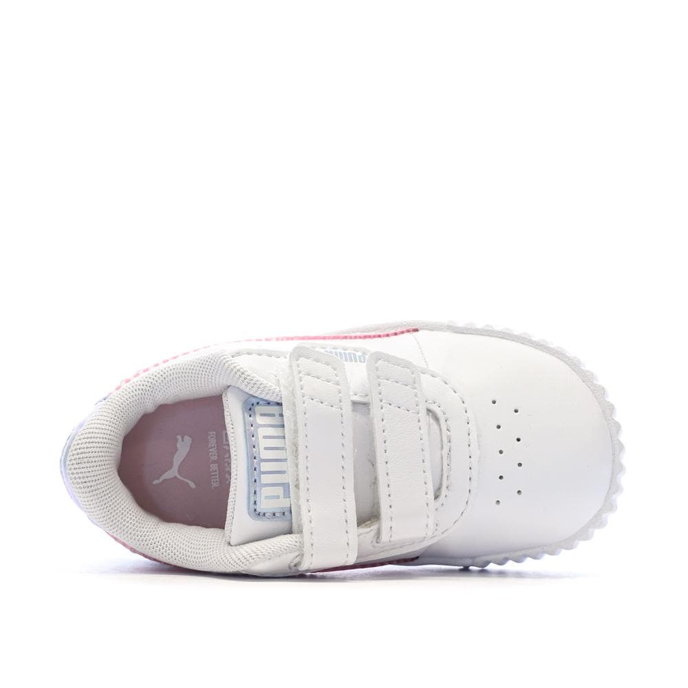 Baskets Blanche Fille Puma Carina 3.0 Blurry Dr 3