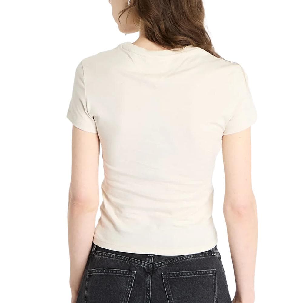 T-shirt Beige Femme Tommy Hilfiger Essential 2