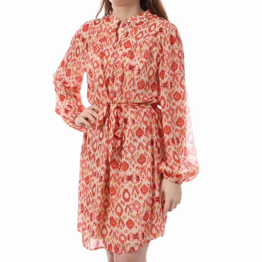 Robe Beige/Orange Femme Vila Vilola 1