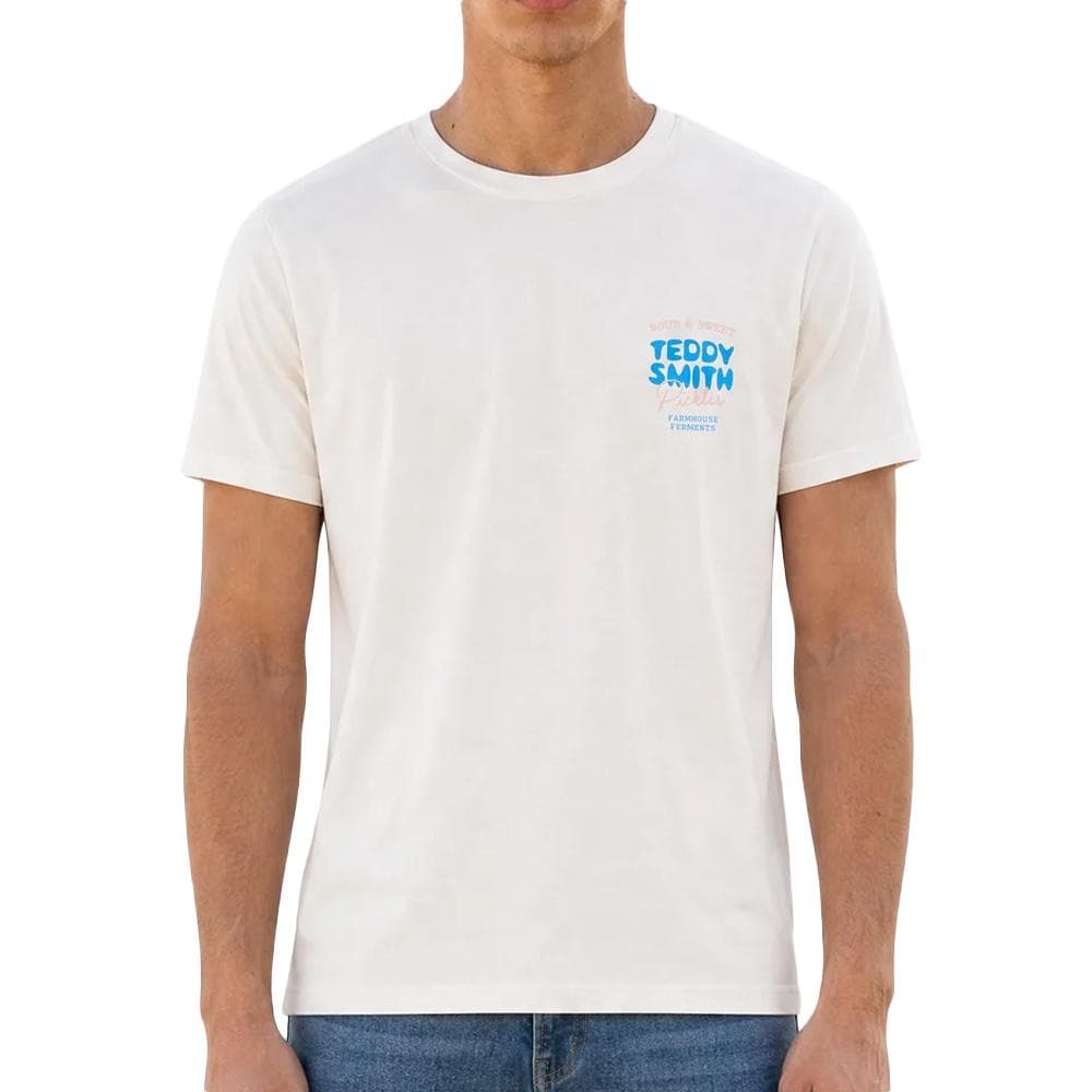 T-Shirt Blanc Homme Teddy Smith Pickles 1