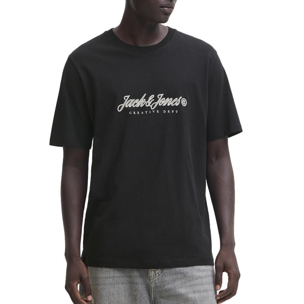 T-Shirt Noir Homme Jack & Jones Montauk 1