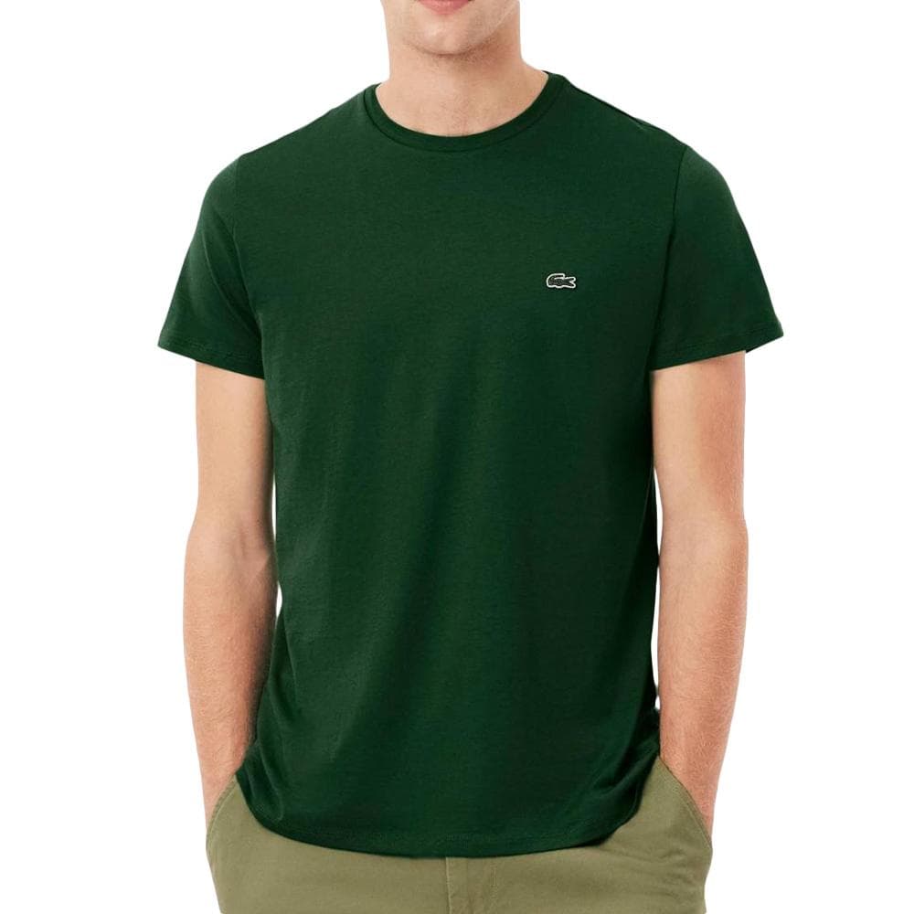 T-Shirt Vert Foncé Homme Lacoste Pima 1