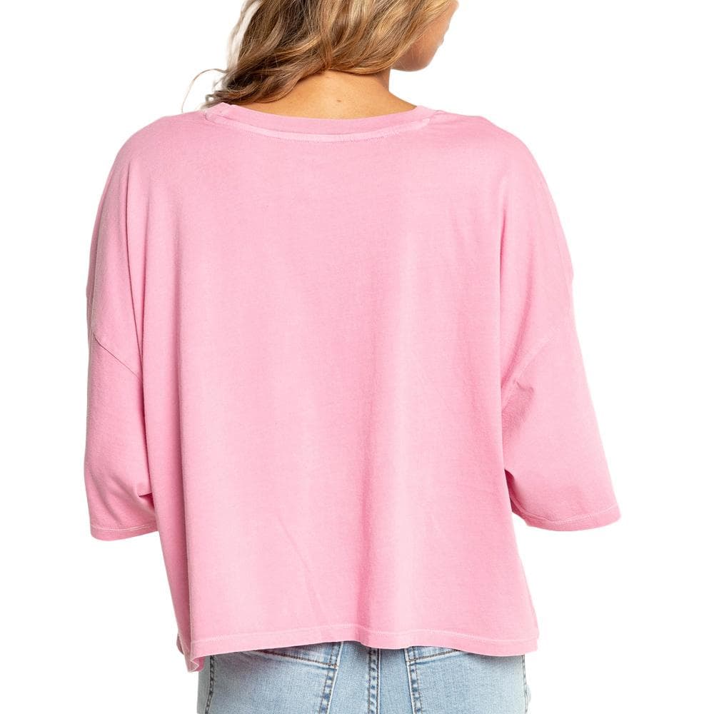 T-Shirt Rose Femme Billabong Feeling 2
