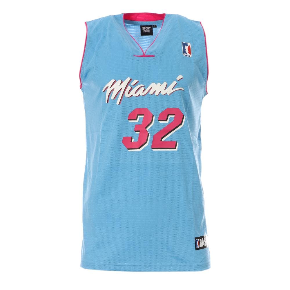 Miami Maillot de basketball Bleu/Rose Homme Sport Zone 1