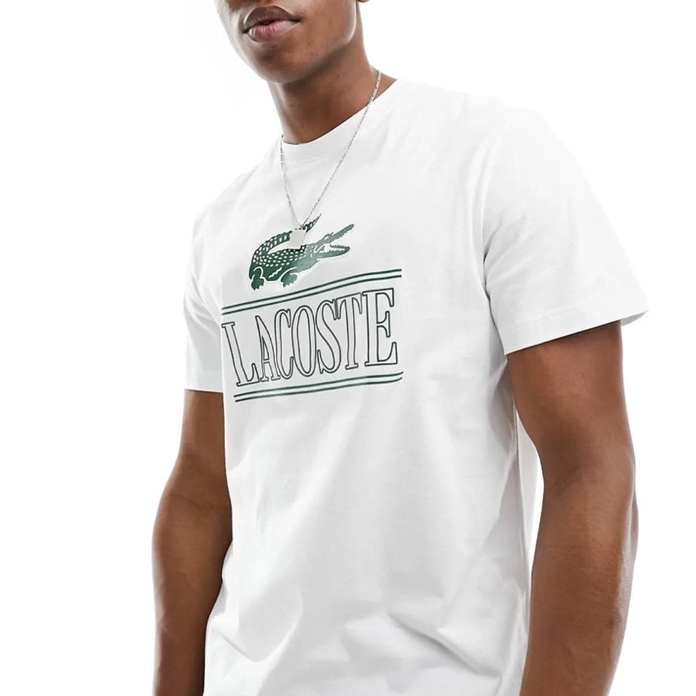 T-shirt Blanc Mixte Lacoste TH1218 2