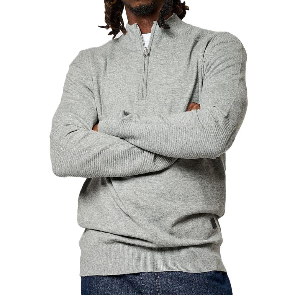 Pull 1/2 Zip Gris Homme Kaporal VADAM 1
