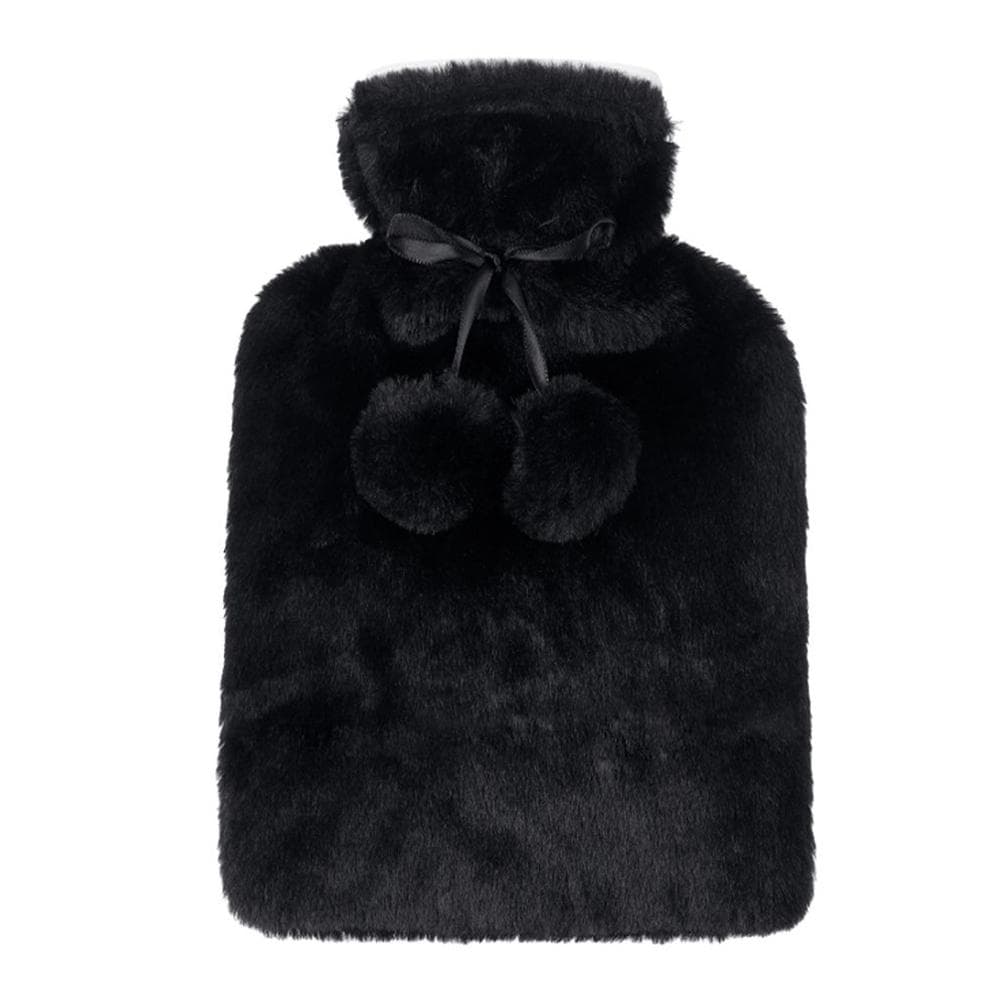 Bouillotte Fourrure Noire Femme Stella Green Cosy 1