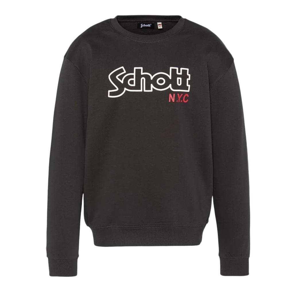 Sweat Noir Homme Schott Stanley 1