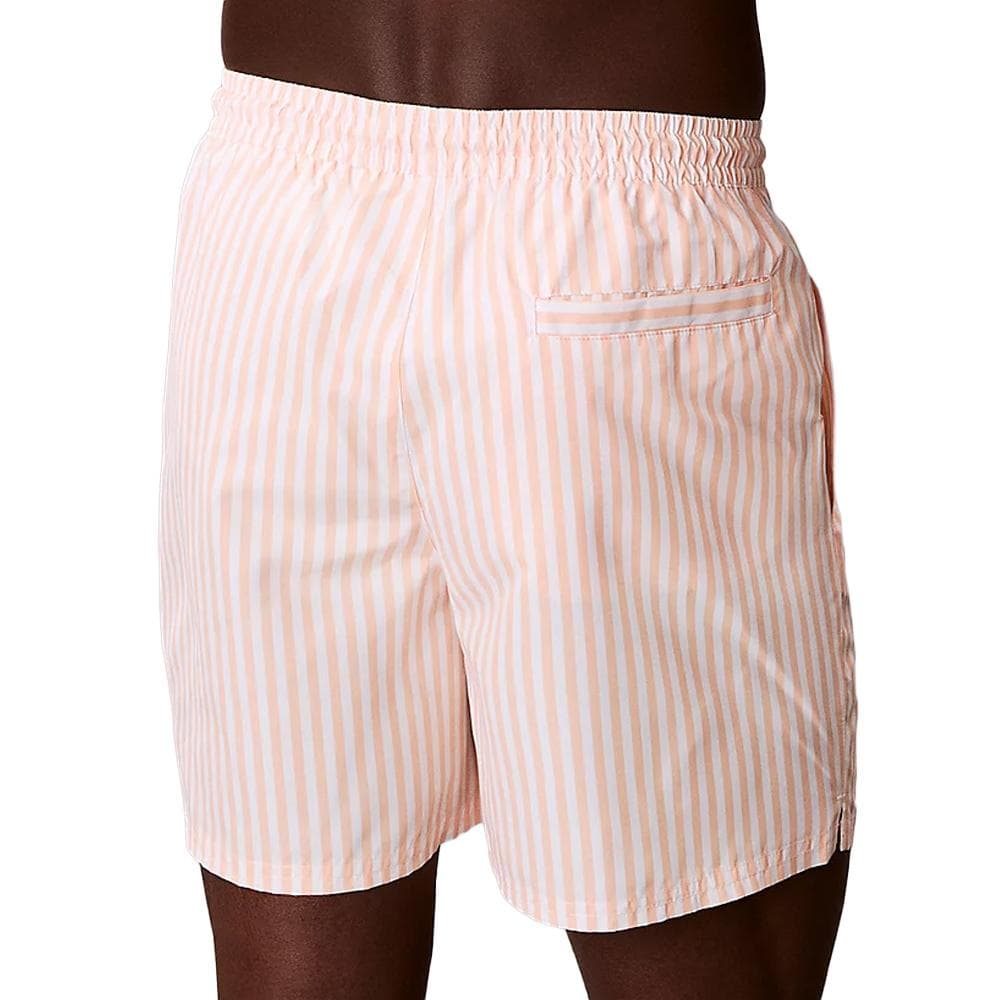 Short de bain Orange/Blanc Homme Calvin Klein Jeans Drawstring 2