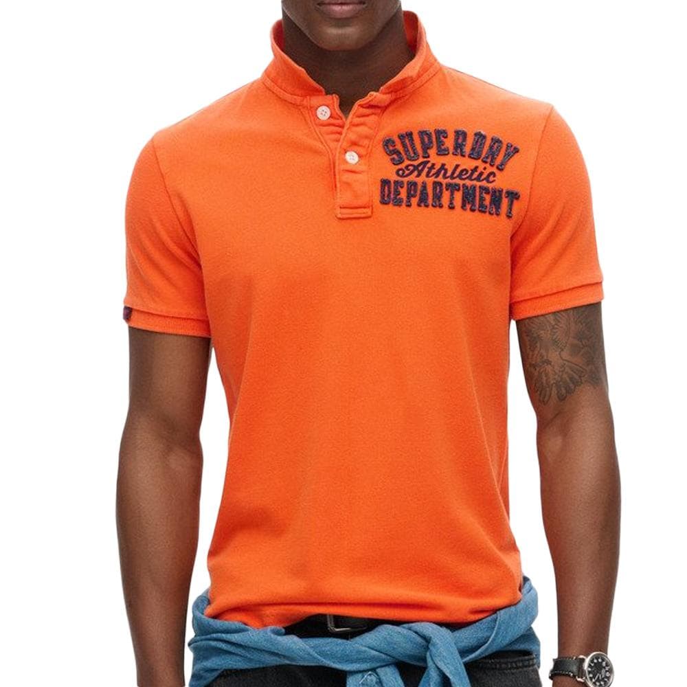 Polo Orange Homme Superdry Vintage Athletic 1
