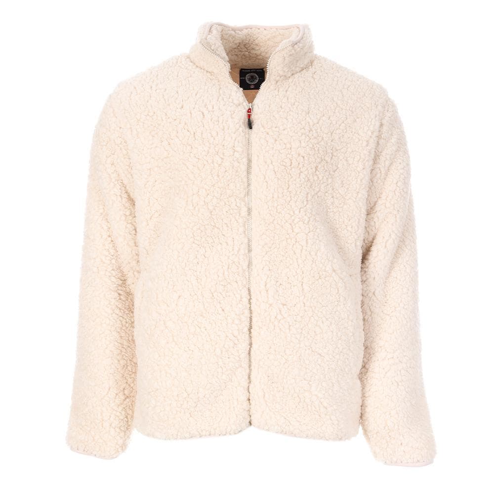 Veste Sherpa Écru Homme Paname Brothers Full Zip 1