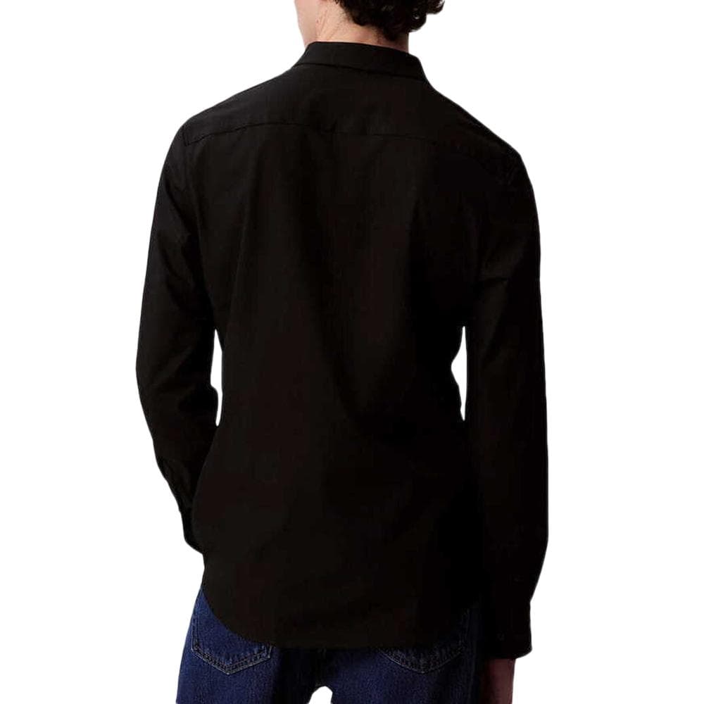 Chemise Noir Homme Calvin Klein Jeans Tech Stretch Slim 2
