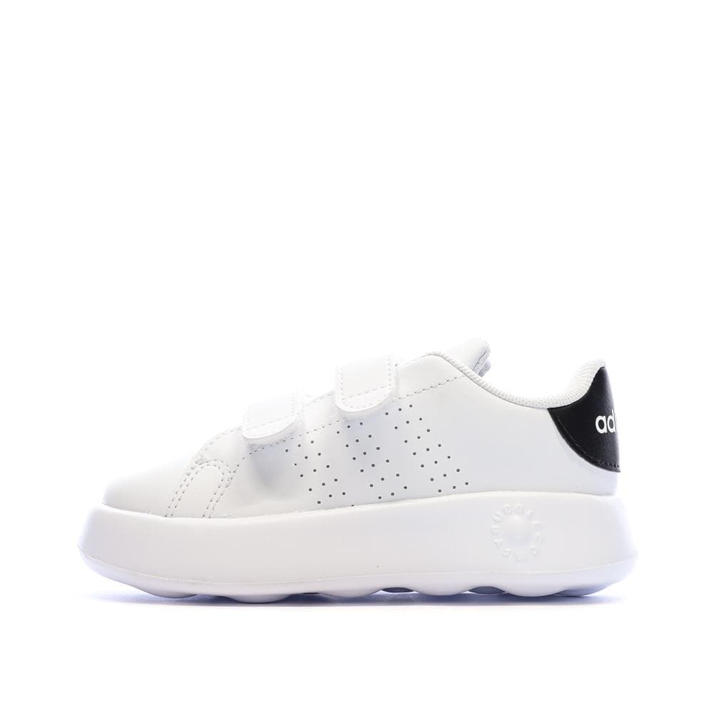 Baskets Blanches/Noir Garçon/Fille bébé Adidas Advantage 1