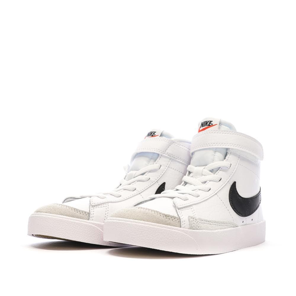 Baskets Blanches/Noires/Gris Garçon Nike Blazer Mid '77 6