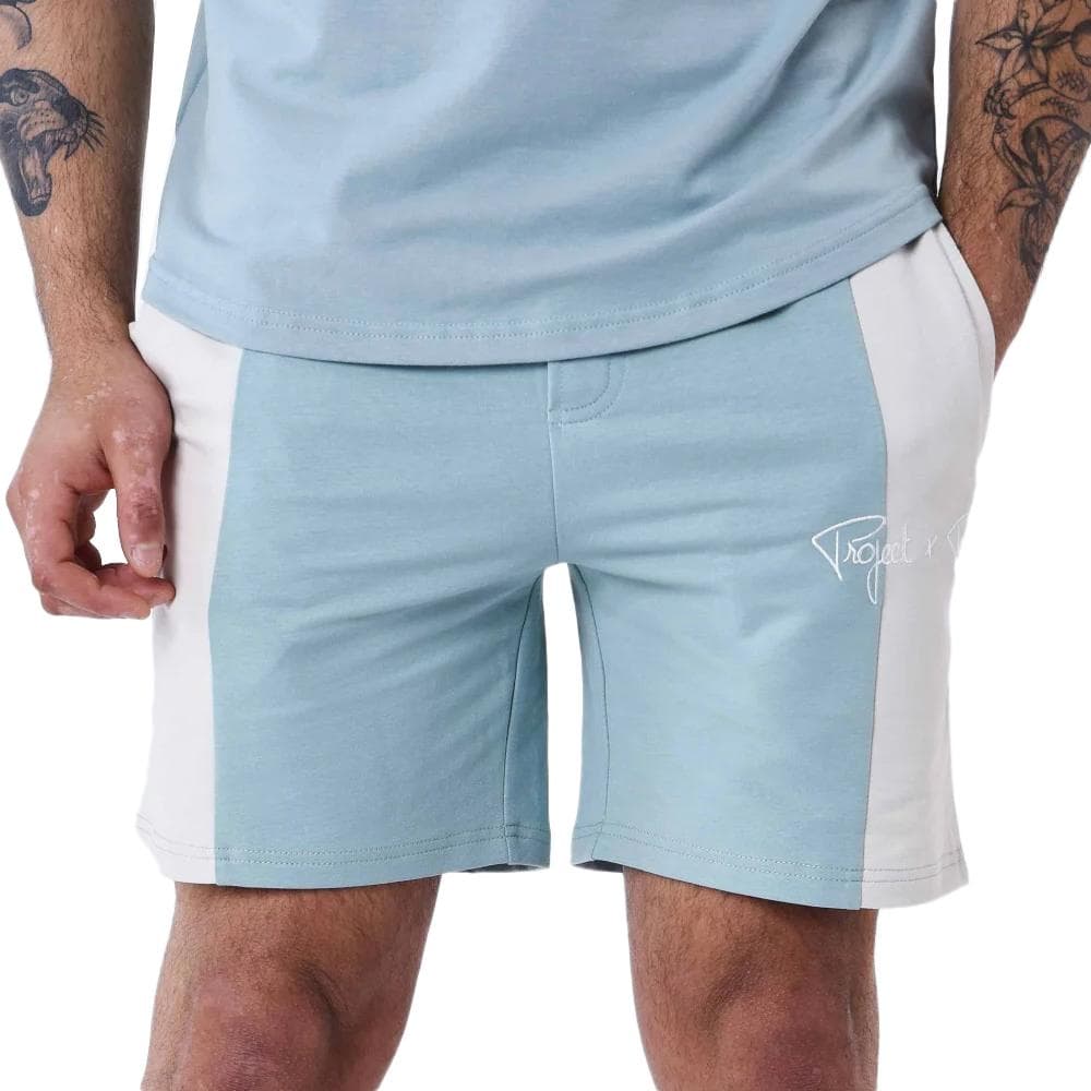 Short Bleu/Blanc Homme Project X Paris Colorblock 1