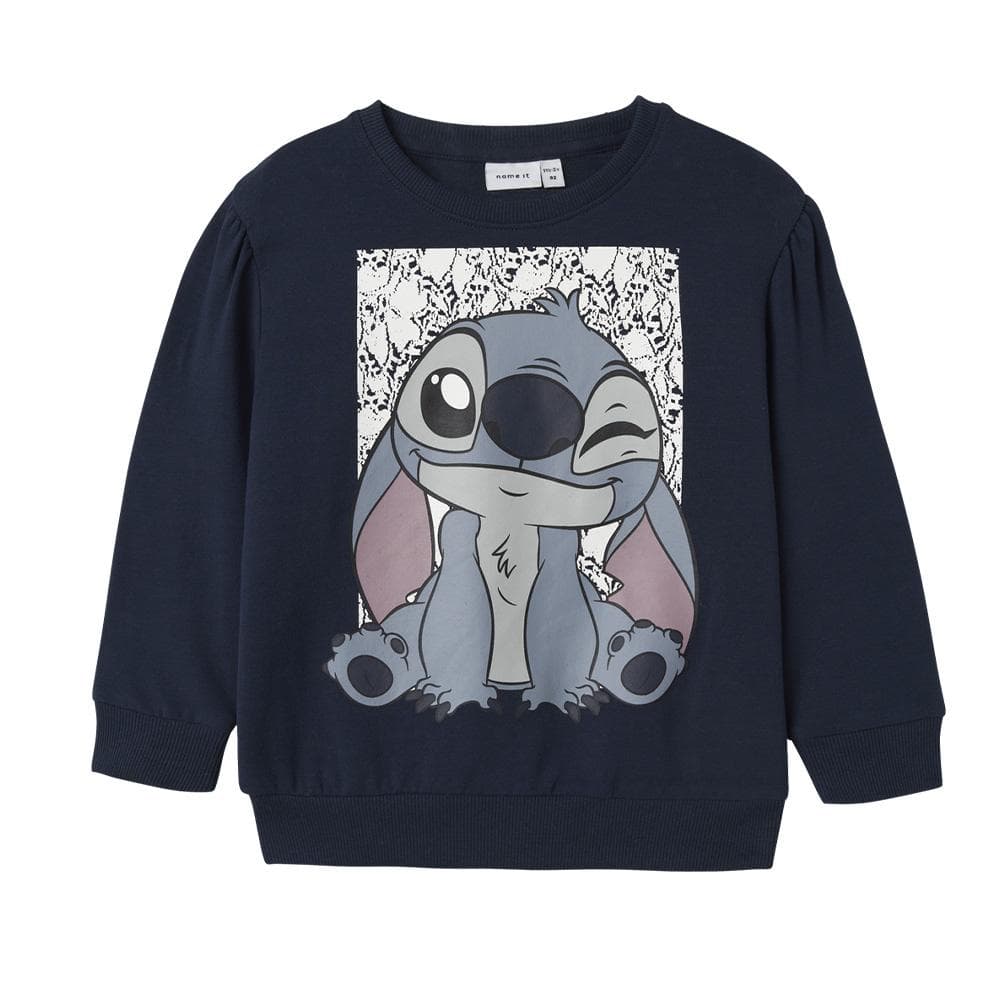 Sweat Marine Fille Name it Stitch 1